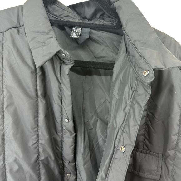 Adidas HG8706 Originals Itavic 3S Light Shirt Quilted Puffer Jacket Black sz XL - Picture 6 of 13